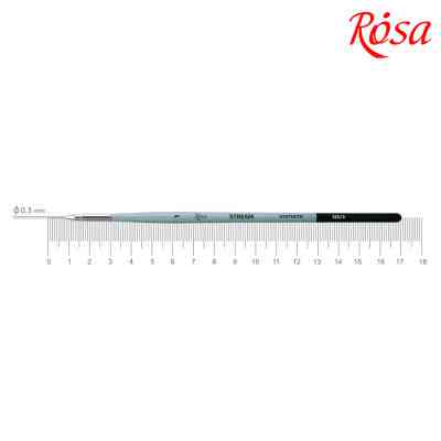 Кисточка для рисования Rosa Синтетика круглая, лайнер, STREAM 123/3, № 1 (4823098517030) Винница