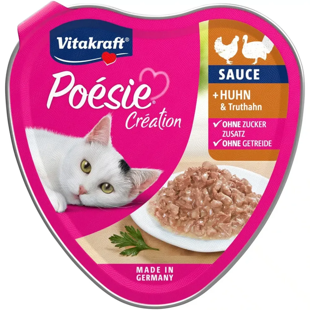 Влажный корм для кошек Витакрафт Vitakraft Poésie Créat с курицей и индейкой в ​​соусе, 85 г Винница - изображение 2