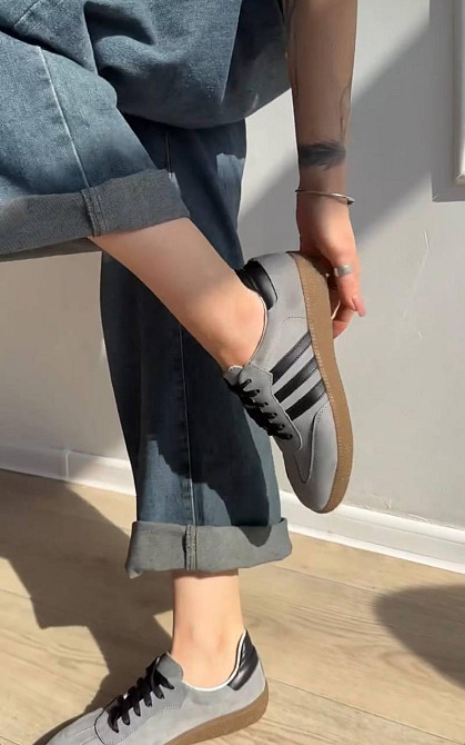 Roberto Netti Кеды женские Roberto Netti серые натуральная замша размер 39 (5387) Київ - фото 8