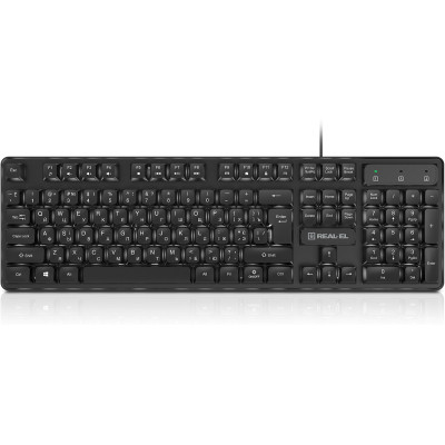Клавиатура REAL-EL RK-7015 USB Black (EL123100049) Винница - изображение 1