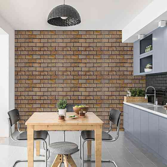 Декоративная ПВХ панель кирпич 960х480х4мм Коричневый мрамор SW-00001428 Киев