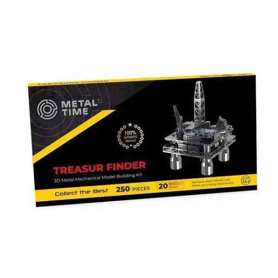 Колекційна модель-конструктор Metal Time Treasure Finder Нафтова платформа механічна (MT008) Харків