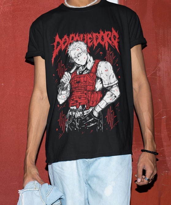 Футболка аниме Дорохедоро Дорохедоро Меркх Схин оверсайз (S/M/L) Черний AnimeJ1211 Днепр - изображение 5