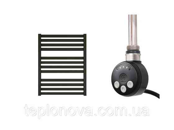 Электрический Полотенцесушитель Плоский Черный 710х500 Terma Marta Черновцы
