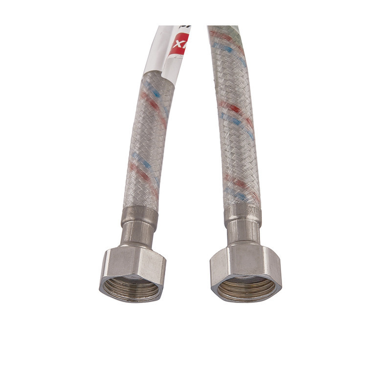 Гнучкий шланг для підключення води гайка 1/2'' - гайка 1/2'' (200 см) (силик. оболонка) Zerix (ZX3016) Київ - фото 2