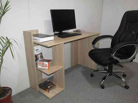 Cтіл комп'ютерний з 2 полицями М-ЗОН Джеко 1200/12 Антрацит (MZN-031021) Львів