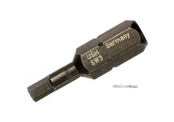 Насадка викруткова USH Industry: HEX SW 4 x 25 мм шестигренна, Уп. 10 шт. Одеса