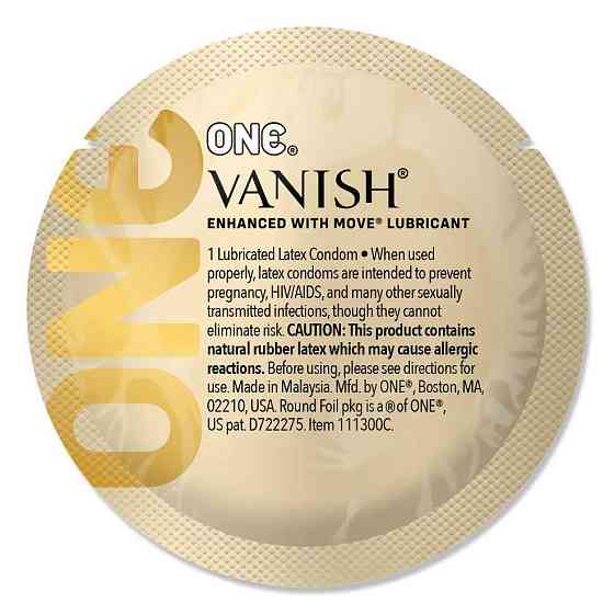 Набір презервативів ONE Vanish Hyperthin, 100 шт, ультратонкі, зі змазкою, паковання-тубус Sex Aura Київ