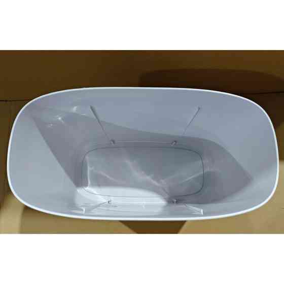 Сенсорное мусорное ведро овальное Mixxus Flat-TC0109 9 л белое (MI7074) Харьков