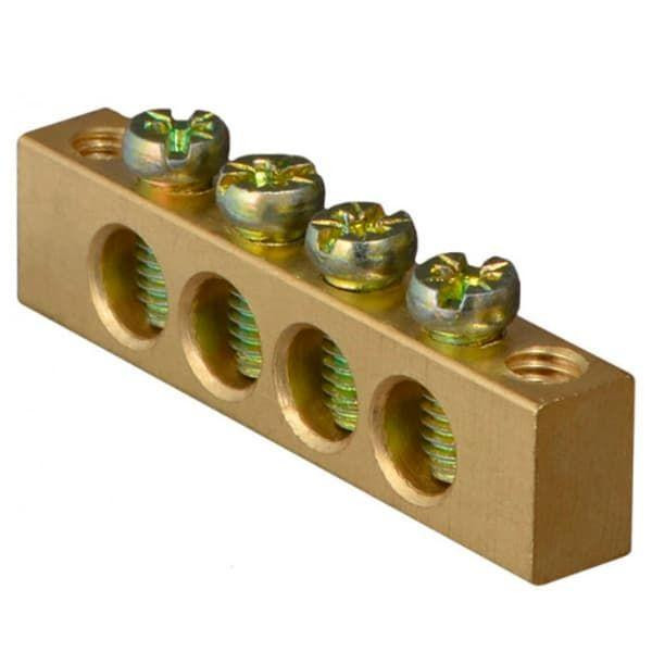 Нульова шина VARGO 6x9мм 4 отвори (V-118305) Харків - фото 1