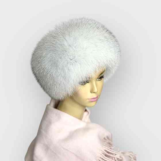 Хутряна пов'язка на голову жіноча з песця Натуральний Харків