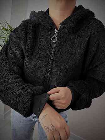 Жіноча стильна повсякденна плюшева худі хутро Одеса