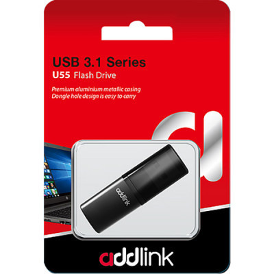 USB флеш накопичувач AddLink 128GB U55 USB 3.1 (ad128GBU55B3) Вінниця - фото 2