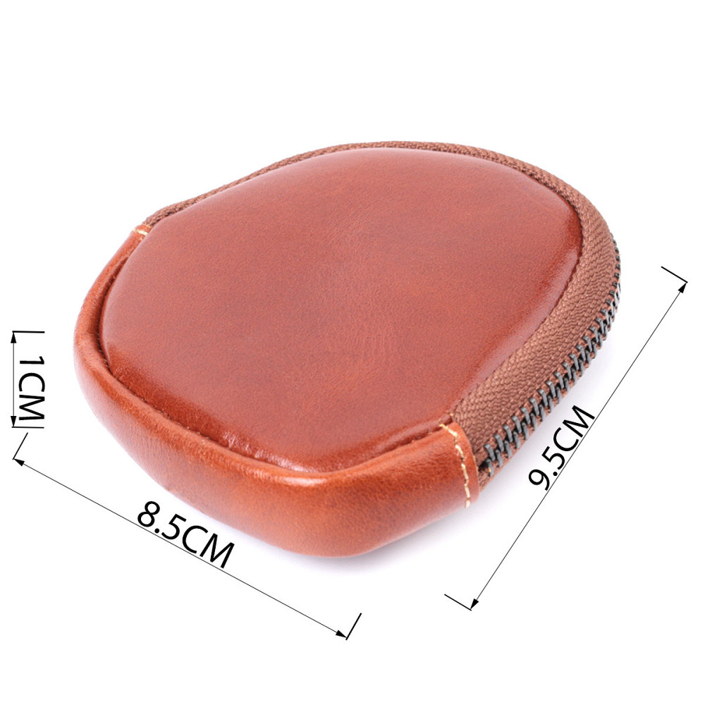 Компактний гаманець для монет із натуральної шкіри Vintage sale_15080 Коричневий Київ - фото 3