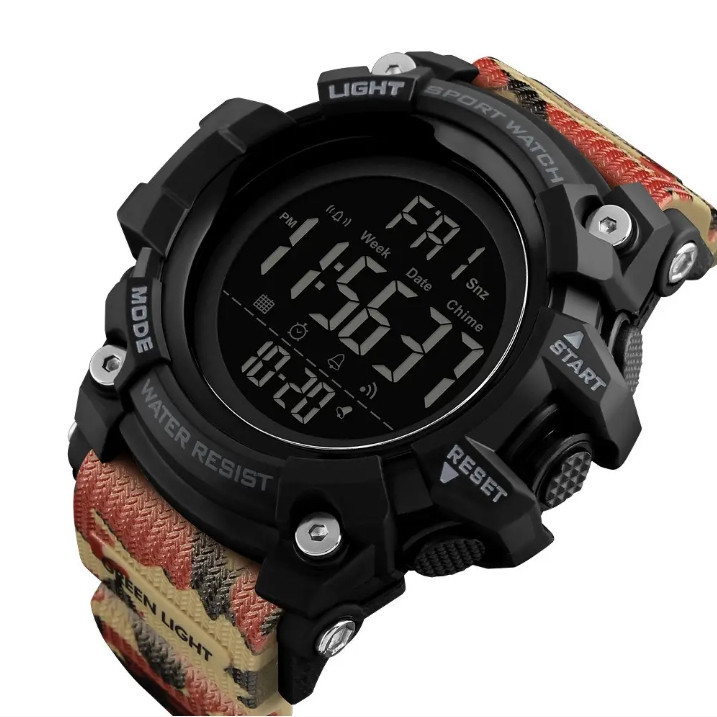 Мужские спортивные часы Skmei 1384 Камуфляж Киев - изображение 1