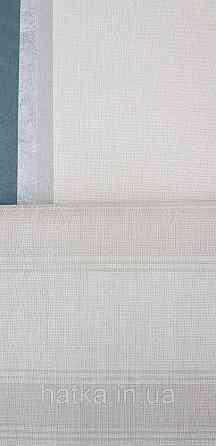 Шпалери вінілові на флізеліні ASCreation UNITA 1.06x10 смуги широкі вузькі сіро-бежеві Київ