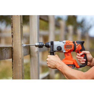 Перфоратор Black&Decker SDS-Plus,18 В, 1.2 Дж, 3 режима, 2.6 кг (без АКБ и ЗУ) (BCD900B) Винница - изображение 11