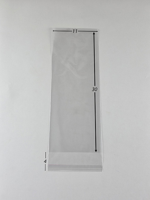 Пакет з липкою стрічкою 11см 30см 25мк (1000шт) Харків - фото 3