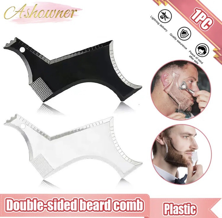 Шаблон для бороды, трафарет для бороды и усов, стайлер, триммер для бороды, чорный Киев - изображение 3