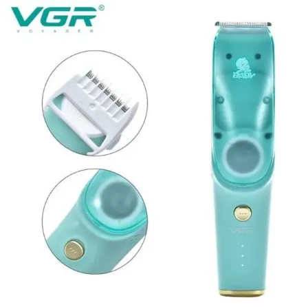 Бесшумная машинка для стрижки детей и младенцев VGR Baby V-151, Беспроводной триммер 3 насадки с вытяжкой Коломыя