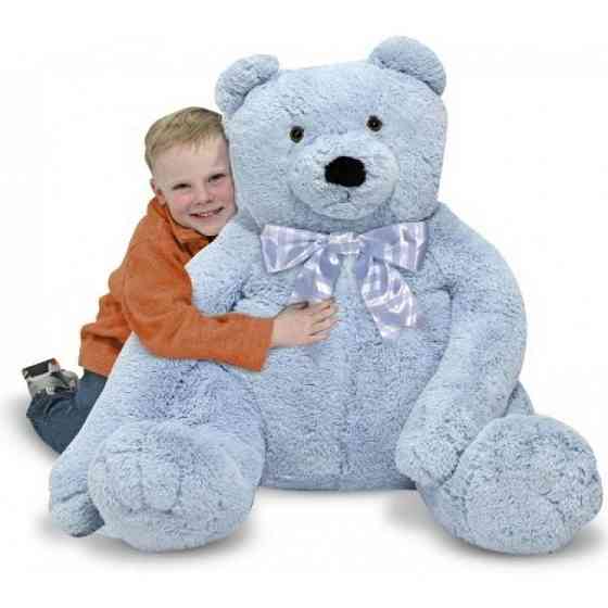 М'яка іграшка Melissa&amp;Doug Большой плюшевый мишка, голубой, 76см х. 69см (MD3983) Вінниця