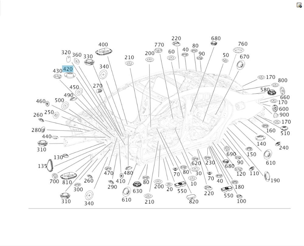 Mercedes-Benz  A0015457445 Гумова пробка на арці колеса праворуч ML/GLE W166 GL/GLS X166 GLE Coupe C292 Одеса - фото 3
