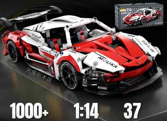 Конструктор Ferrari FXX K 1100 деталей — модель гоночного автомобиля 37 см, спортивная машинка Technic красно-белая Киев