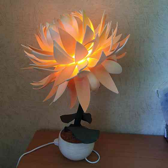 Світильник-нічник "Помаранчевий лотос" Дніпро