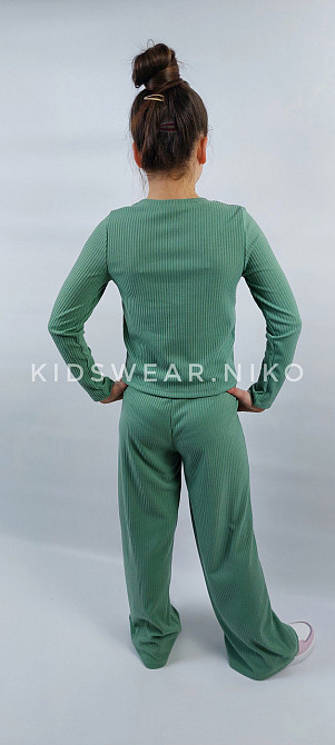 Детский  костюм для девочек в зеленом цвете 134,140 Николаев - изображение 3