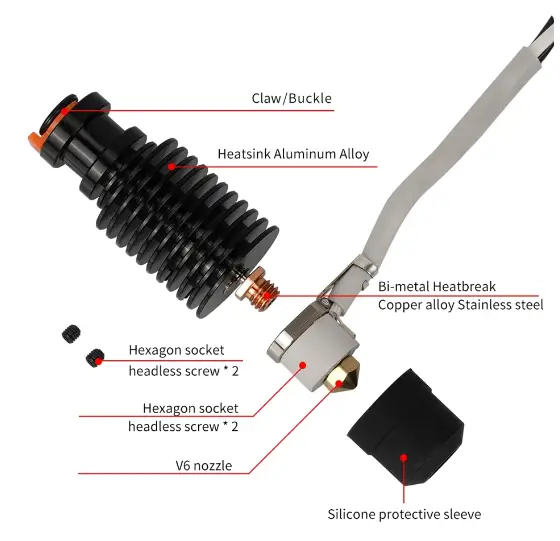 Хотенд Hhiddo для 3d принтера Voron 2.4, Prusa i3 MK3S, Ender-3 CR-10 и других Киев - изображение 1