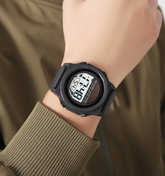 Годинник чоловічий наручний на сонячній батареї Skmei 2358 solar (Чорний з білим) Вінниця - фото 8