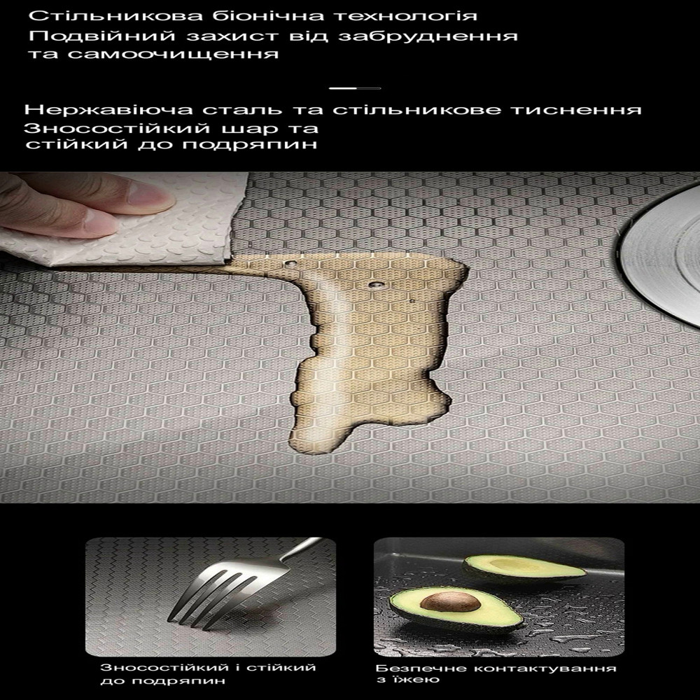 Кухонна раковина водоспад темно-сіра Willda, кухонна мийка водоспад темно-сіра 68х46х22 (190215946) Київ - фото 4