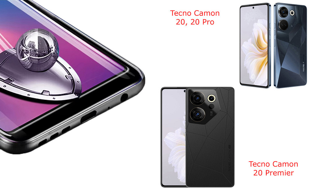 Защитное стекло DefenzoGlass для Tecno Camon 20, 20 Pro, 20 Premier – двойная прочность Киев - изображение 2