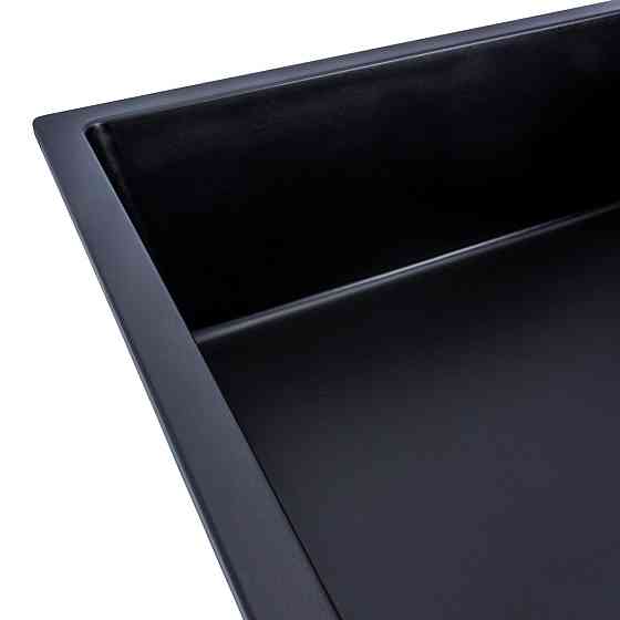 VALESO Гранітна мийка для кухні VALESO DIAMOND 8650 матова Чорний металік Киев