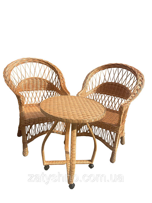 Мебель плетеная на 2 с журнальным столом Киев - изображение 9