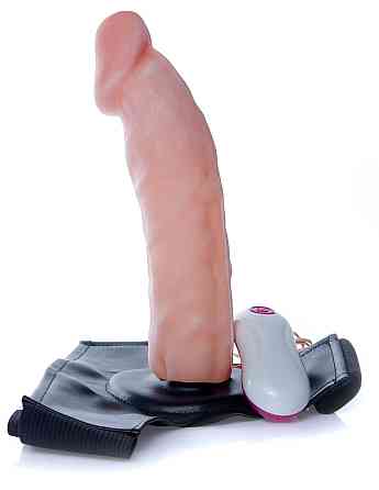 Страпон Vibrating Hollow Strap-on Cyber Skin Sex Aura Київ