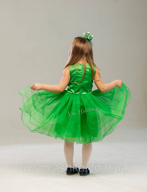 Зеленое пышное платье Весны, платье Цветочка, Ёлочка-Пайетки-Бантик Кривой Рог - изображение 5