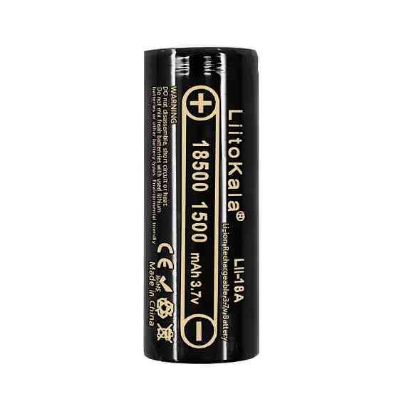 Акумулятор LiitoKala Lii-18A 18500 1500mah battery Київ