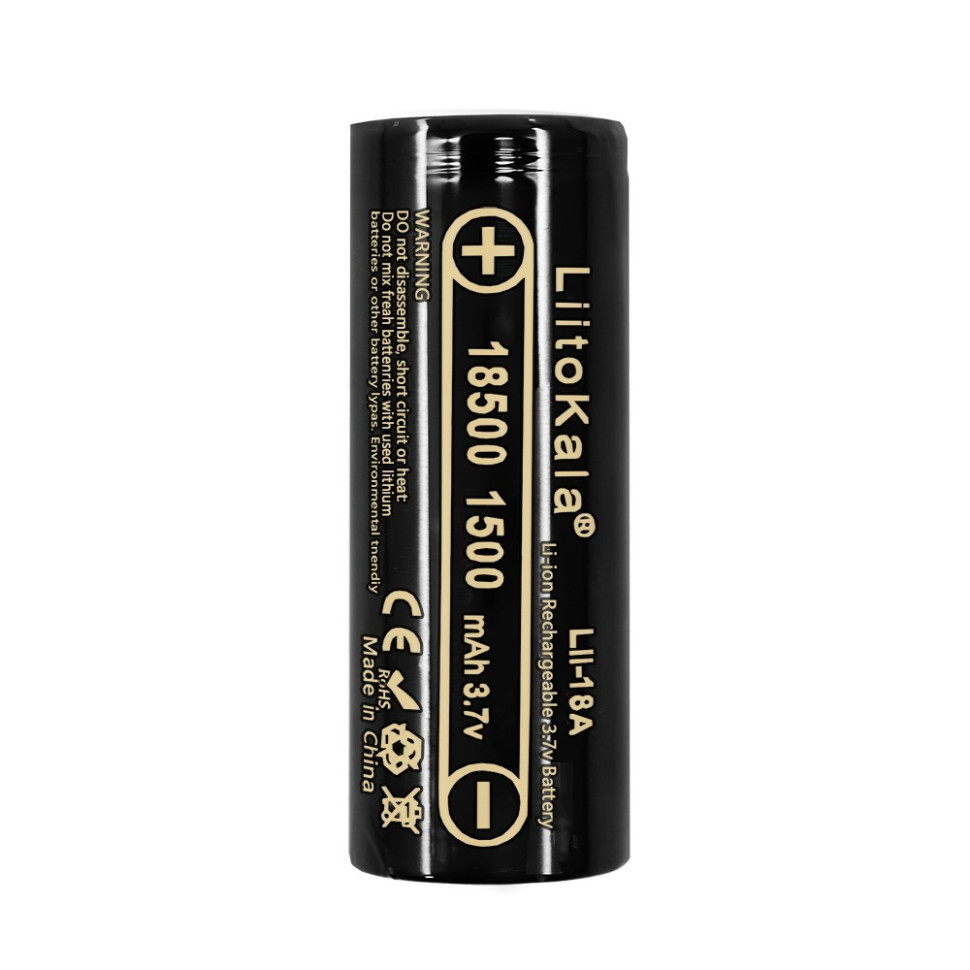 Акумулятор LiitoKala Lii-18A 18500 1500mah battery Київ - фото 2