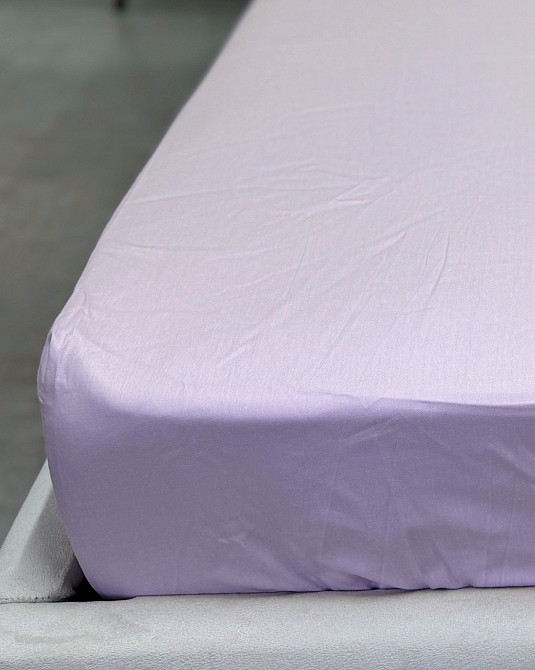 Ecotton Простирадло на резинці Ecotton Євро 200х200 см із сатину (арт. 14-3805 Iris) світло-рож Київ - фото 2