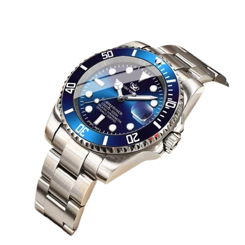 Чоловічий наручний годинник Hemsut Zurich Blue (Сріблястий) Вінниця