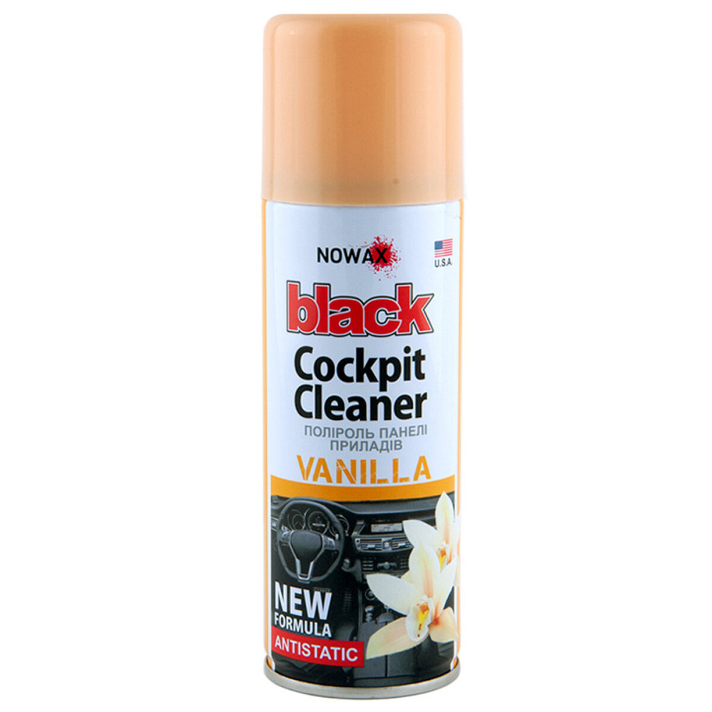 Поліроль для панелі приладів Nowax Cockpit Cleaner Spray Ваніль, 200мл Киев - изображение 1