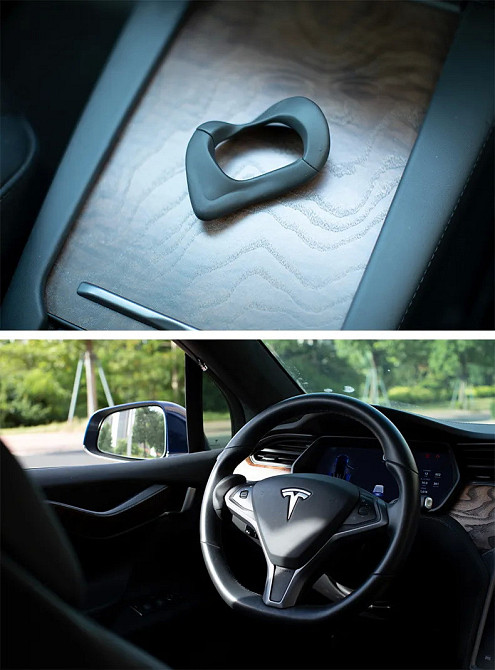 Противовес на руль автопилота FSD фиксатор для Tesla Model S/X до 2020 года вкл (Черный) Николаев - изображение 5