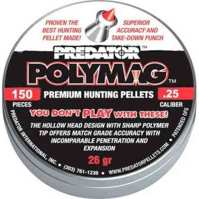 Пульки JSB Polymag 6,35 мм 1,645 г 150 шт/уп (1004-01-150) Винница