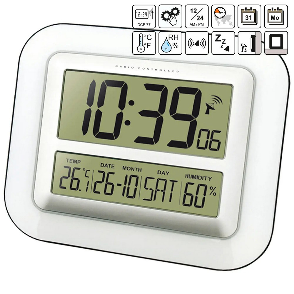 Часы настенные Technoline WS8006 Silver Киев - изображение 4