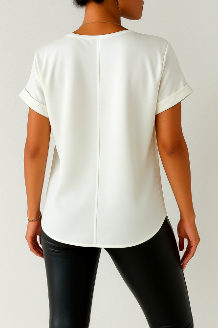 Жіноча футболка з шовку Білий М Харків - фото 3