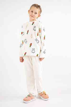 Пижама детская, тёплая для девочки, велсофт, топ Крохатушка одяг Киев