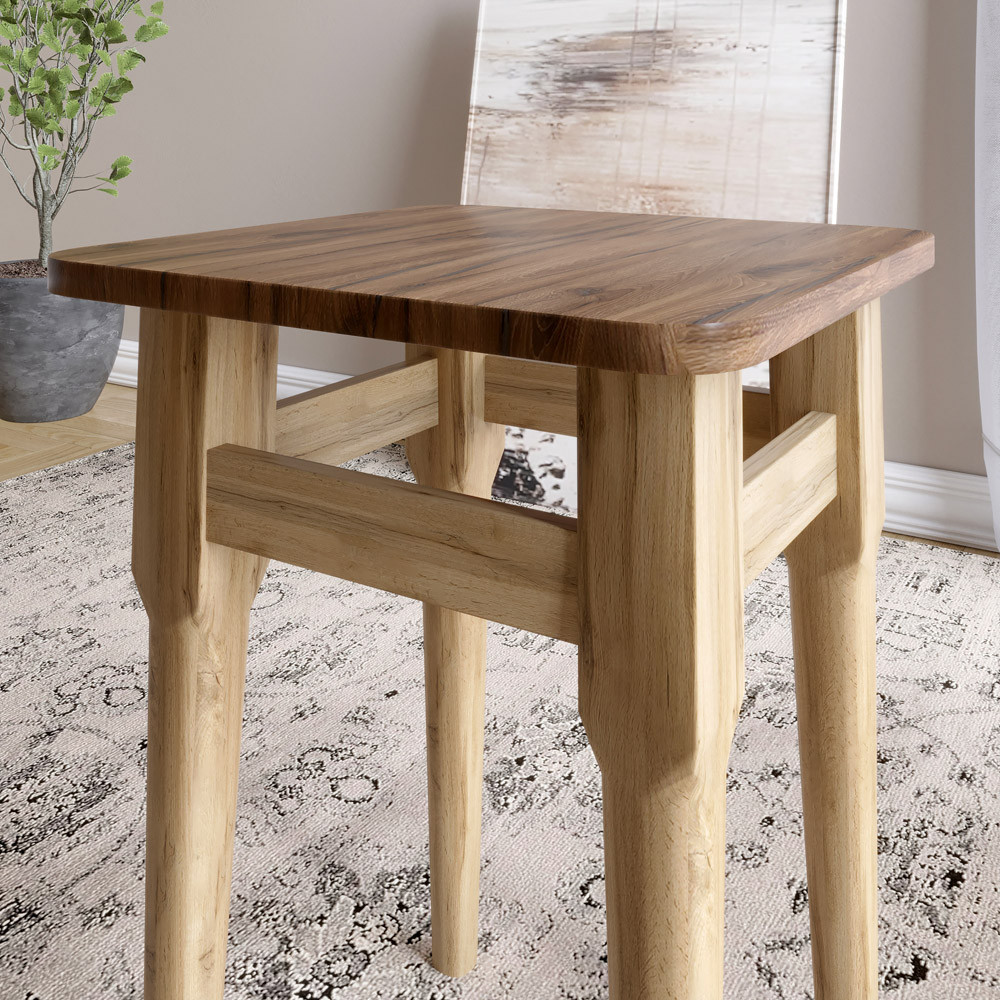 2 табурета на кухню Майами кромка ПВХ 2 мм Антрацит (LION-041260) ТОП Львов - изображение 3