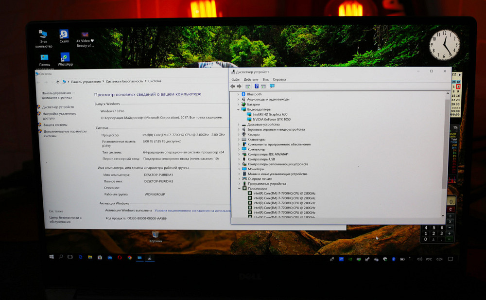 Игровой ноутбук Dell XPS 15 IPS 4k Tuch i7-7700 GTX 1050 / 8 gb / Ssd 256 gb Б\У Киев - изображение 3