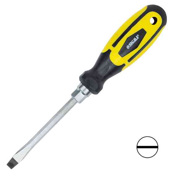 Отвертка усиленная шлицевая SL6×100мм под ключ CrV SIGMA (4007101) Киев